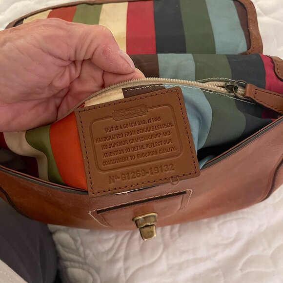 Coach Vintage Willis Legacy Leather Brown Crossbody Bag G1269-19132 Used - Picture 15 of 16